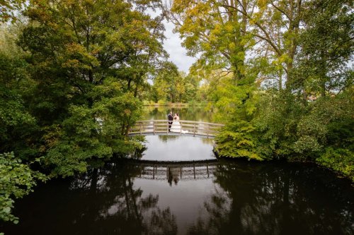 Drone foto tijdens de fotoshoot 